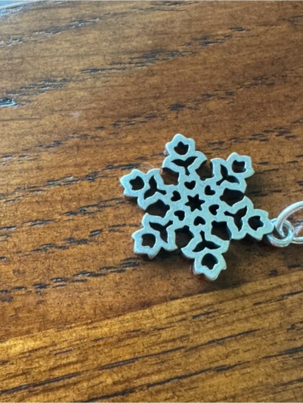 James Avery Dutch snowflake Christmas silver charm
